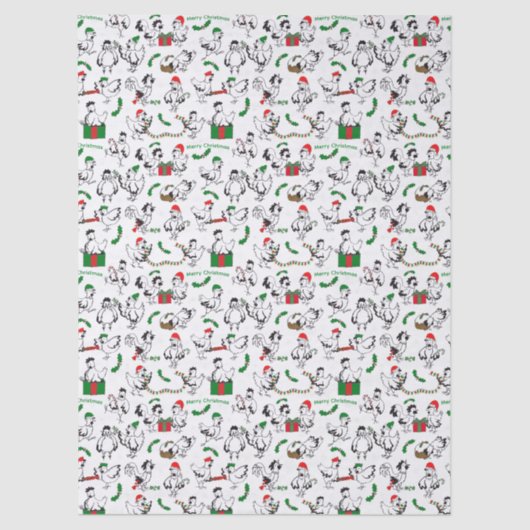 kerstkippen tissuepapier (Voorkant)