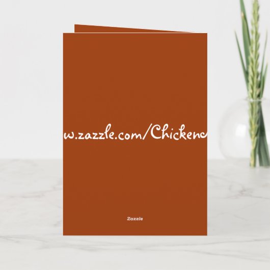 Kerstkippen versieren Kaart (Achterkant)