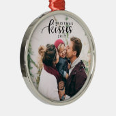 kerstkisses metalen ornament (Rechts)