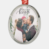 kerstkisses metalen ornament (Links)