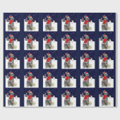 kerstkits (marinepapier) cadeaupapier (Vlak)