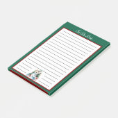 Kerstkitten met Cadeaus to do lijst Post-it® Notes (Schuin)