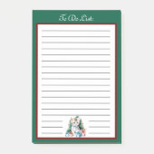 Kerstkitten met Cadeaus to do lijst Post-it® Notes (Voorkant)