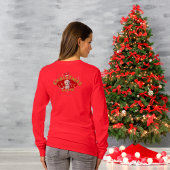 Kerstkitten peperkoek Naam Letter H Vrouwen T-shirt