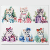 KerstKittens Cadeaupapier (Vlak)