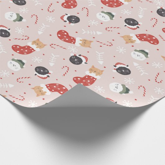 KerstKittens Cadeaupapier (Hoek)