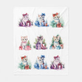 KerstKittens Fleece Deken (Voorkant)