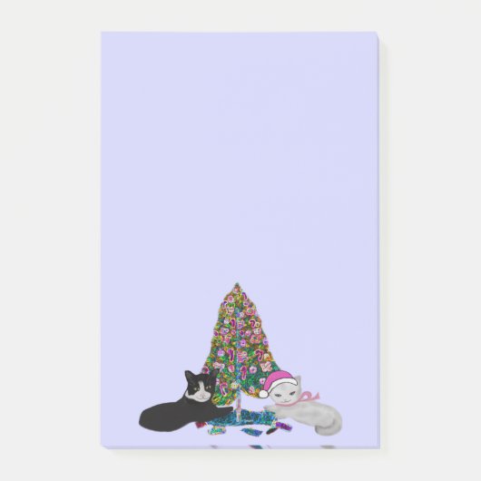 Kerstkittens Post-it® notes (Voorkant)