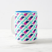 KerstKittens Tweekleurige Koffiemok (Voorkant links)