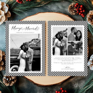 Kerstklaad Huwelijksscript voor Jonggehuwden Feestdagenkaart