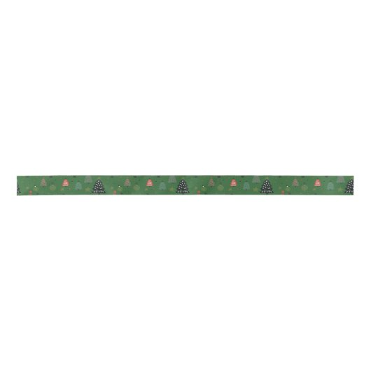Kerstklanken-Groen Satijnen Lint (Voorkant)