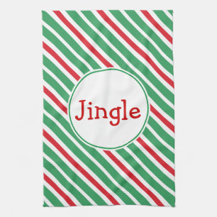 Kerstklanken Keukenhanddoek
