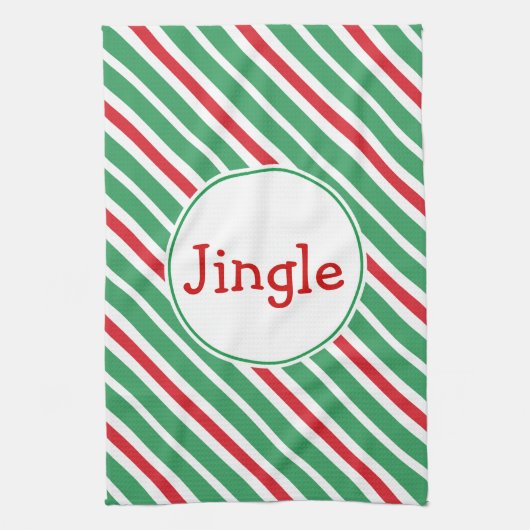 Kerstklanken Keukenhanddoek (Verticaal)