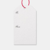 Kerstklanken-Rode Gift Tag Cadeaulabel (Achterkant)