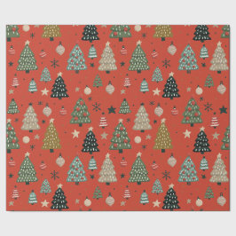 Kerstklanken-Rode Inpakpapier