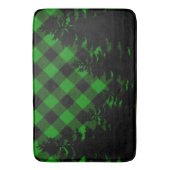 Kerstklassiek groen Plaid Kerstmis evergreens Badmat (Voorkant Verticaal)