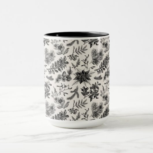 Kerstklassiek patroon mok (Midden)