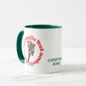 Kerstklassieke rendiertijd geweldig mok (Voorkant links)