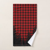 Kerstklassieker Red Plaid Christmas evergreens Bad Handdoek (Handdoek)