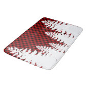 Kerstklassieker Red Plaid Christmas evergreens Badmat (Gekanteld)