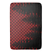 Kerstklassieker Red Plaid Christmas evergreens Badmat (Voorkant Verticaal)