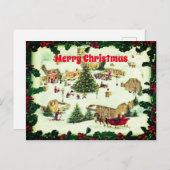 Kerstklassieker Sneeuwscènes Greetings Briefkaart (Voorkant / Achterkant)