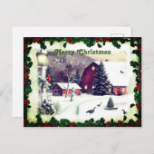 Kerstklassieker Sneeuwscènes Greetings Briefkaart (Voorkant / Achterkant)