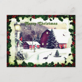 Kerstklassieker Sneeuwscènes Greetings Briefkaart