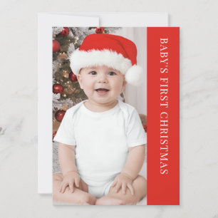 Kerstklassieker van baby's eerste kerstfeest feestdagenkaart