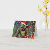 Kerstklauwen Kaart (Gele Bloem)