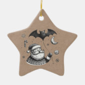 Kerstklauwen Keramisch Ornament (Voorkant)