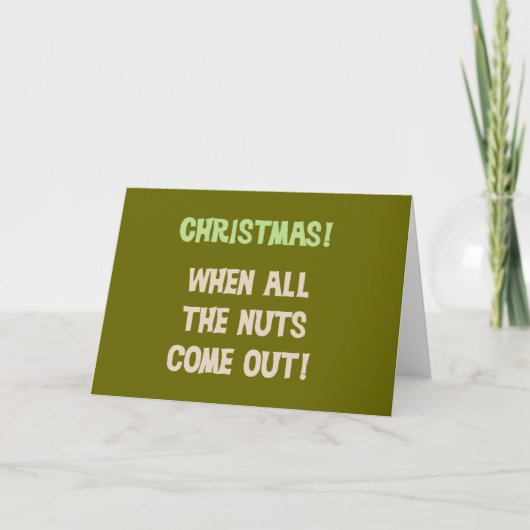 kerstkleden en cadeautjes feestdagen kaart (Voorkant)