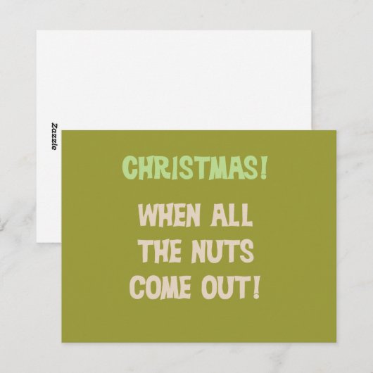 kerstkleden en cadeautjes feestdagenkaart (Voorkant / Achterkant)