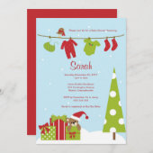 Kerstkleding Baby shower uitnodigen Kaart (Voorkant / Achterkant)