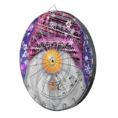 kerstkleerbord Gift Gnome in Paars Pet Dartbord (Voorkant Rechts)