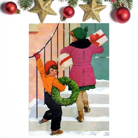 kerstkleermaker feestdagen kaart