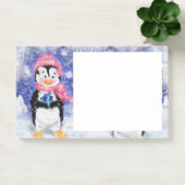 Kerstkleernoot Kleine pinguïn met cadeau Post-it® Notes (Kantoor)