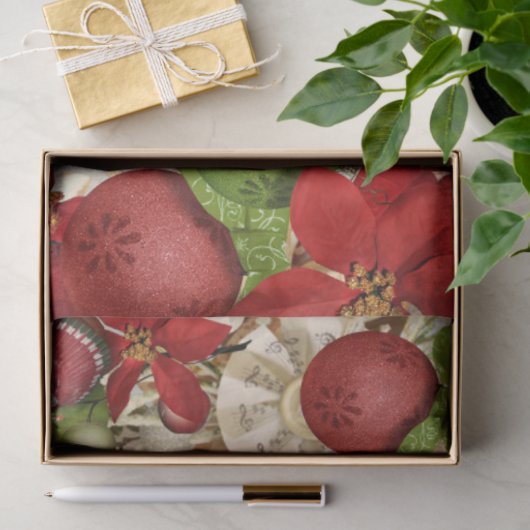 kerstkleerontwerp serie 6 tissuepapier (Geschenk)