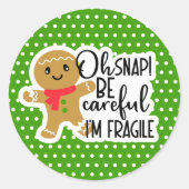 Kerstkleine zakelijke Sticker (Voorkant)