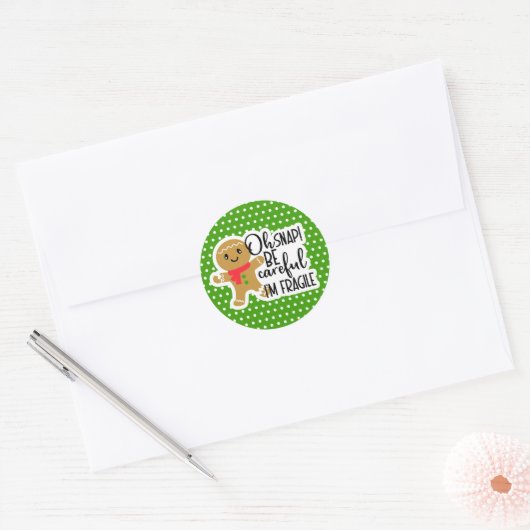 Kerstkleine zakelijke Sticker (Envelop)
