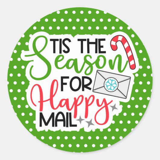 Kerstkleine zakelijke Sticker (Voorkant)