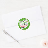 Kerstkleine zakelijke Sticker (Envelop)