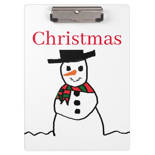 Kerstklembord Klembord (Voorkant)
