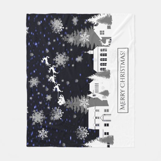 kerstklep Fleece Blanket (Voorkant)