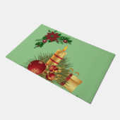 Kerstklep, kerstkaarde deurmat (Schuin)