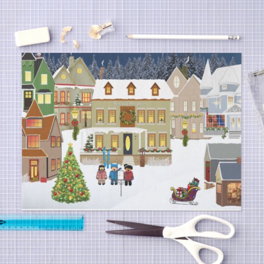 Kerstklep, losbladerpapier tissuepapier (Craft)