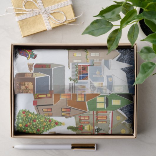 Kerstklep, losbladerpapier tissuepapier (Geschenk)