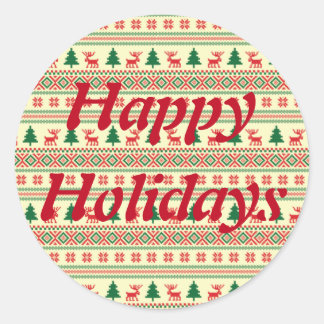 kerstklep ronde sticker