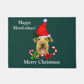 kerstklep voor Airedale Terrier Terrier Deurmat (Voorkant)