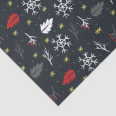 kerstkleppen en -bladeren met zwart tissuepapier (Detail)